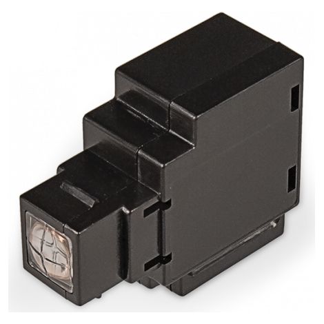 Lecteur de proximité encastré pour KEYSTONE RJ45. 4 LED. Ronfleur. 1 borne. Récipient en thermoplastique blanc.