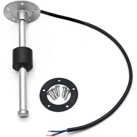 Capteur de niveau de carburant pour bateau 150 mm, indicateur de niveau de carburant et d'eau, 5 trous, compatible avec les niveaux de carburant et d'eau, 0-190 ohms (1/4)