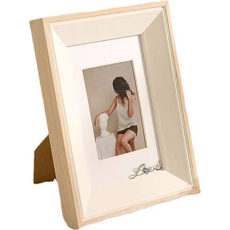 Cadre photo de table Nordic Swing 6x4 pouces - Design minimaliste en bois