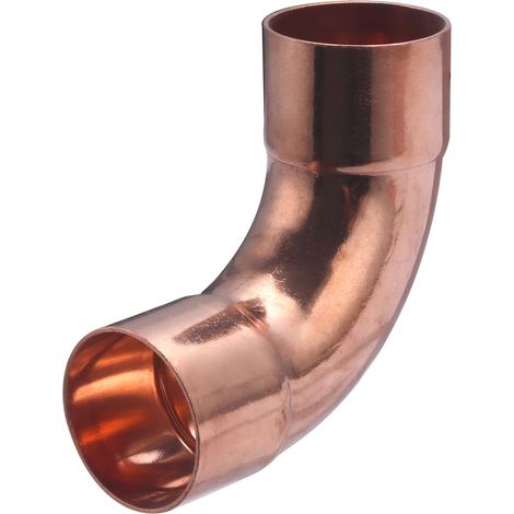 Curva 90° Gran Radio Doble Hembra Igual de Cobre para Soldar QUICK PLOMBERIE - Ø40