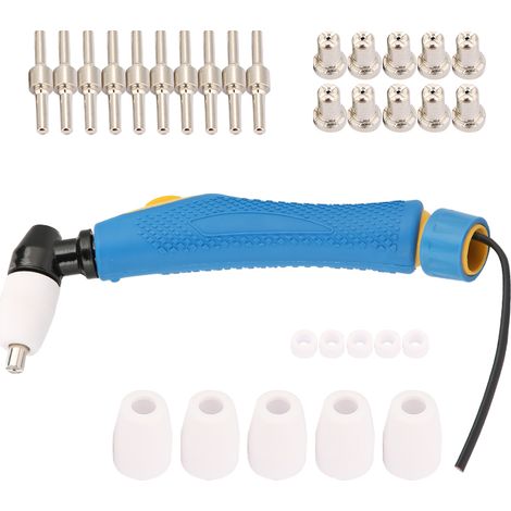 PT31 LG40 Plasmaschneidbrenner-Set, 31 Elemente: Brennerkörper, Düse, Elektrode, Spitze (1/5)