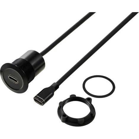 USB-C® (3.1) presa/presa 1 m cavo nero TC-13376304 TRU COMPONENTS Contenuto: 1 pz.