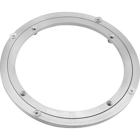 Plateau tournant en alliage d'aluminium, plateau tournant robuste Lazy Susan, plateau tournant à roulement rotatif, table de salle à manger ronde lisse (45,7 cm) (1/4)