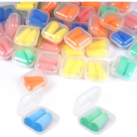 Paquete de 50 pares de tapones para los oídos de espuma ultrasuaves y reutilizables. (1/5)