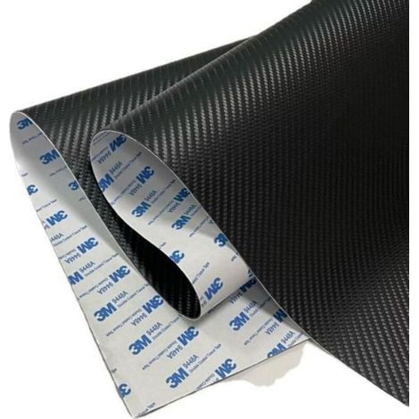 Kunstleder-Aufkleber, Leder-Reparaturflicken, selbstklebend, 3M-Kleber, Karbonfaser-Leder, Autoinnenraum-Renovierung und Reparaturflicken (Schwarz, Größe: 20 x 120 cm/8 x 47) (1/4)