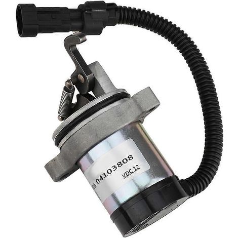 Électrovanne d'arrêt de carburant 12 V 0410-3812 04103808 04103818 pour moteurs Deutz F3L, F3M, F4L et F4M (2011-2011). (1/5)