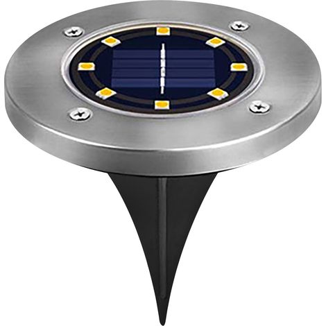 Piqueta solar led korpass inox 1W 3 unidades luz 6400K (1/2)