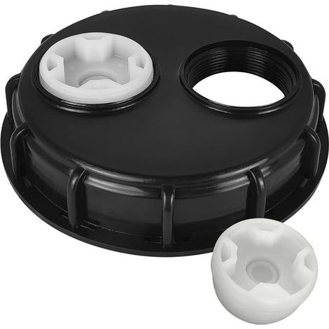 IBC Bouchon de réservoir d'eau IBC avec couvercle ventilé 163 mm avec double trous d'aération, accessoires de réservoir IBC pour réservoir d'eau de 1000 L (1 pièce) (1/5)