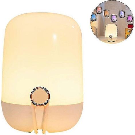 Luz nocturna para niños, luz nocturna recargable con control táctil para bebés, lámpara de noche que cambia de color, para la habitación del bebé. (1/3)
