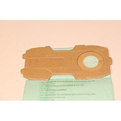 VORWERK - BOLSA DE FILTRO DE PAPEL VORWERK VK 118 A VK122 PAQUETE DE 5 - 1