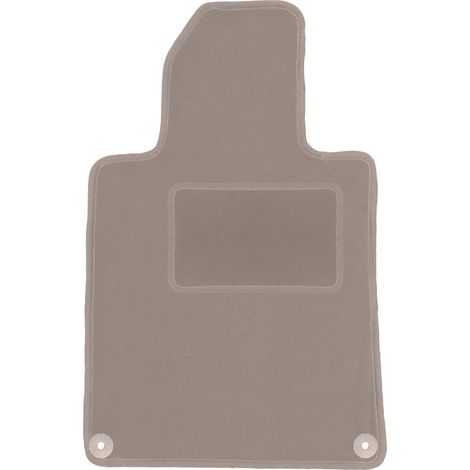 Fahrermatte aus Samt für: Peugeot 508 I Limousine, Kombi, SW, RXH (2010–2018), beige