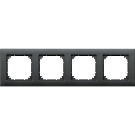MERTEN 486414 PLAQUES DE FINITION M-PLAN, 4 POSTE, ANTHRACITE