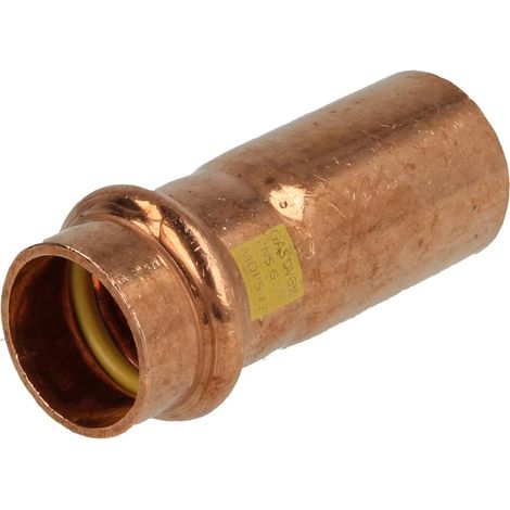 Réduction à sertir cuivre pour gaz 18 x 14 mm M/F (contour V)