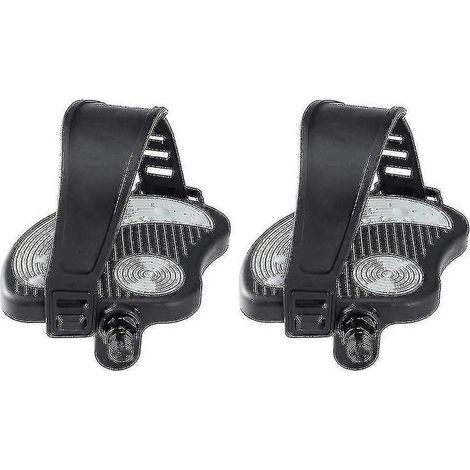 Online Store - Pédales de vélo d'exercice avec sangles pour vélo de spinning et vélo d'appartement, 1/2 pouce (1/5)