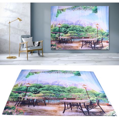 Tapisserie murale décorative représentant un magnifique paysage, pour salon ou chambre, 200 x 150 cm (1/5)