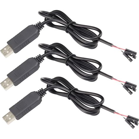 PL2303HX PL2303 1M convertisseur câble USB, de couleur vert, lot de 3PCS pour aspiration et nettoyage maison (1/5)