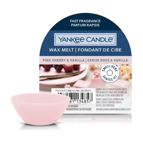 Candela Yankee Candle rosa ciliegia e vaniglia, 22 g