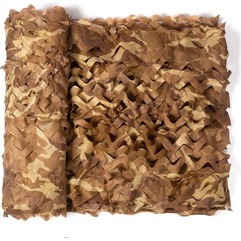 Voile d\'ombrage rectangulaire en maille colorée, design camouflage, 4x5 mètres, filet de protection solaire, filet pare-soleil (1/5)