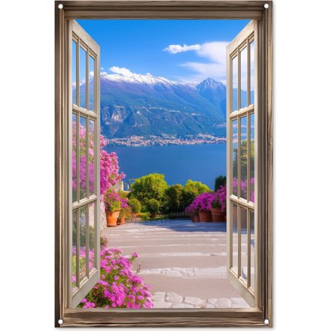 PÓSTER DE JARDÍN Mirador - Montaña - Paisaje - Vistas - Lago 80x120 (1/5)