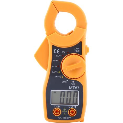 Digitalmultimeter, AC-DC-Zangenmessgerät, Voltmeter, Amperemeter, Ohmmeter, Volt-Tester, LCD-Messgerät, zum sicheren Messen von Spannung, Widerstand, Strom, für die Wartung zu Hause und im Auto