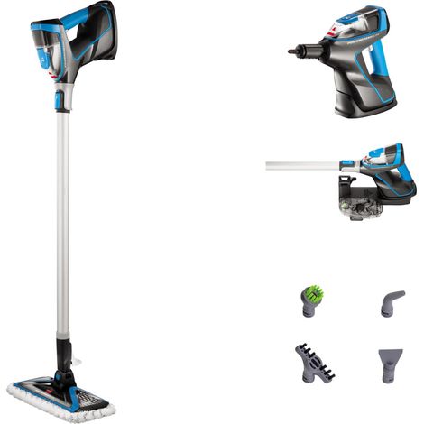BISSELL PowerFresh Slim Steam, pulitore a vapore 3in1, si trasforma da sistema di pulizia a vapore per i pavimenti a portatile, leggero, pulitore portatile multifunzione, access inclusi, 1600W, 4268N (1/5)