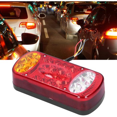 Feux arrière 12V 32 LED, à utiliser comme feux arrière sur voitures, remorques, feux de signalisation, camions et fourgonnettes (MK-202). (1/5)