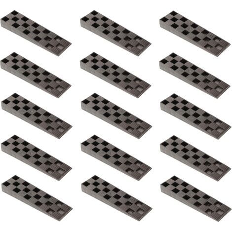 - Lot de 50 cales de montage en plastique - 150 x 44 x 20 mm - Pour fenêtres, portes, chambranle, cadres de fenêtres - Noir-NANOTEH (1/5)