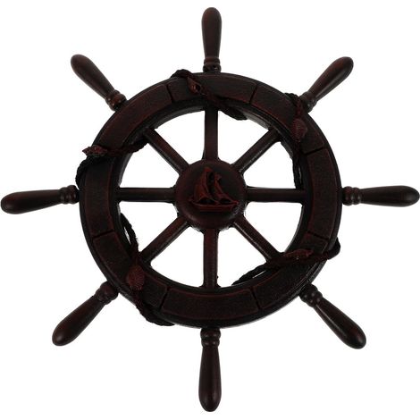 Leicht Nautische Wanddekoration Holzruder in Kaffee sehr Mediterraner Stil for Thematische (1/5)
