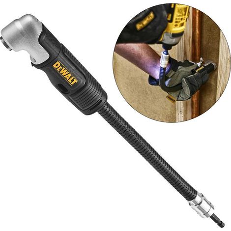DeWalt DT20502-QZ 1/4In Hex Impact Right Angle and Flexi Attachment