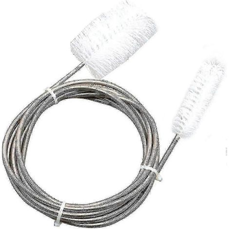Brosse de nettoyage compatible avec les canalisations d'eau, brosse de drainage flexible, ressort en acier inoxydable (1/4)