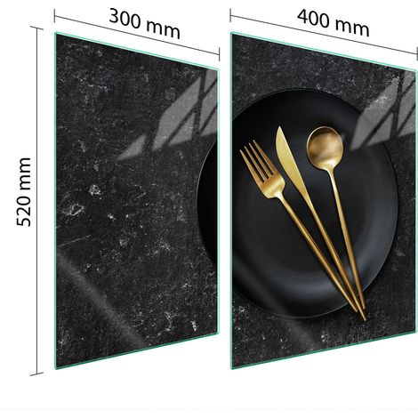 PIASTRA PROTETTIVA IN VETRO PER PIANO COTTURA 70x52 CUCINA (1/5)