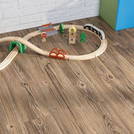 Piastrelle Adesive Vanola in PVC per Spazi Interni 7 listoni = 0,975 m² Effetto Rovere Rustico NEU.HOLZ (1/5)