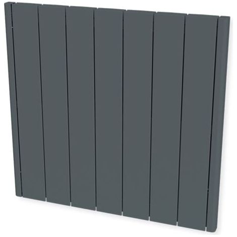 Carrera – Radiateur à inertie céramique anthracite 1500W – Chaleur douce et durable – Système breveté pour répartition homogène – Thermostat électronique