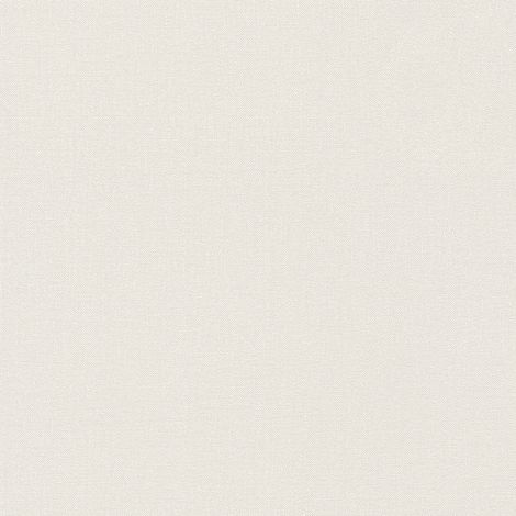 Papier peint monochrome imitation lin | Papier peint beige crème uni idéal salle à manger | Tapisserie moderne beige style scandinave - 10,05 x 0,53 m (1/5)