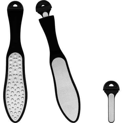Professional 3-in-1 stainless steel foot rasp, heel file, waterproof ...