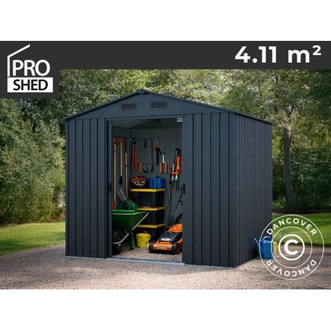 Geräteschuppen 2,36x1,74x2,06m, 4,1m2, ProShed®, Anthrazit