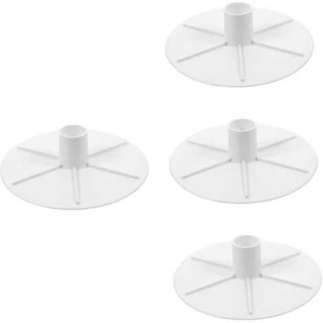4-teilige Adapterplatte für Poolskimmer und -sauger, weißes Zubehör für Filtersysteme, einfache Installation und hohe Leistung