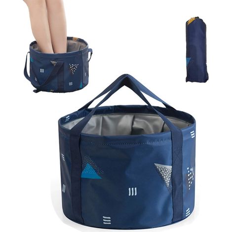 Baignoire pliable de 24 L pour grands pieds, spa pour les pieds portable, seau d'eau pliable pour les voyages et le camping-AquaForge (1/5)