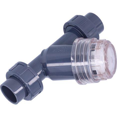 Filtre pour irrigation goutte à goutte en PVC stable, durable, à faible résistance et pratique pour tuyaux d'irrigation. (1/5)