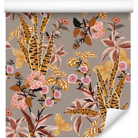 Papel pintado decorativo con estampado para salón y dormitorio, 50x1000 cm. (1/5)