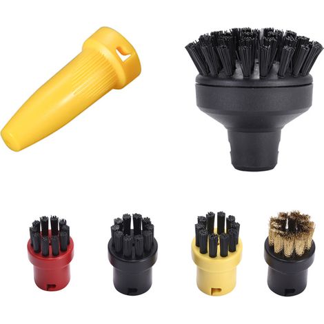 Kärcher SC Series Steam Engine Nozzle High-Power Nozzle Small Round Brush Copper Brush Nozzle Accessory Set (6 Pieces) (1/5)