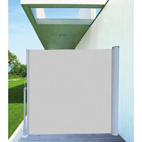 Rideau terrasse amovible - Gris perle - 1,6x3m
