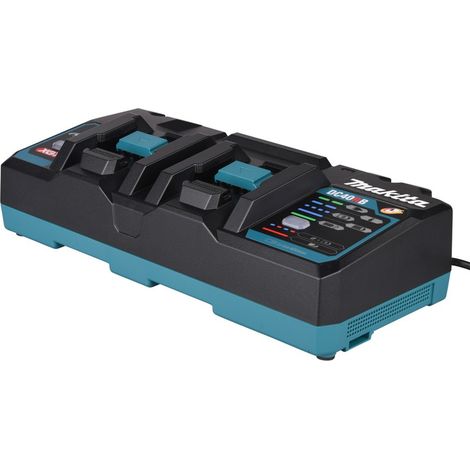Makita DC40RB 191N09-8 Caricabatterie Rapido Doppio 40V XGT – Ricarica Due Batterie Contemporaneamente