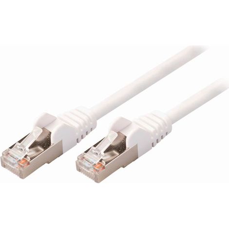 Nedis cat5e netzwerkkabel sfutp rj45 stecker rj45 stecker 050 m rund pvc weiss umschlag (1/2)