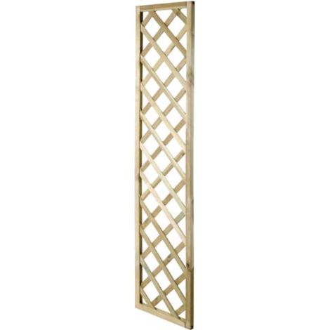 Pannello Grigliato Legno di Pino Impregnato 40x180 cm Rettangolare da Giardino (1/5)
