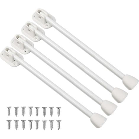 Ensemble de 4 pieds de table pliants en fer avec support extensible en forme de fer à cheval, convenant aux meubles de maison et de bureau, pieds de table blancs en forme de fer à cheval. (1/5)