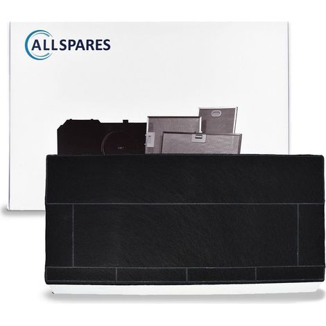 Filtro de carbón AllSpares para campanas extractoras compatible con Bosch DHZ4506 / 00434229/434229 / Siemens LZ45501 / LZ45500 y Neff Z5144X1 / Z5144X5 (385x198x28mm)
