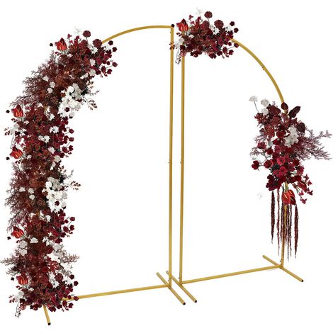 Arche MéTal Toile Fond Arches Mariage Cadre Arqué CéRéMonie FêTe d'anniversaire DéCoration D'ArrièRe-Plan Photomaton Support Ballons Fleurs Decoration Centres Table Maison Ballon Metal Kit (1/5)