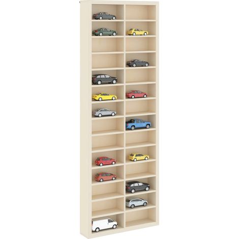 Maison Exclusive - Wanddisplay-Case mit Regal Beige 21 x 4,5 x 59