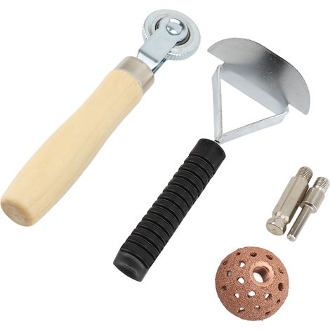 Reifenreparaturset, Polierscheibe aus Wolframstahl, Schab- und Trennrollenset für Auto, Motorrad, ATV, UTV (1/2)